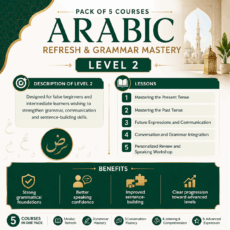 refresh Arabic grammar and conjugation - level 2