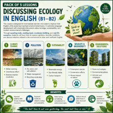 5-lesson course - Discussing Ecology in English (B1–B2)