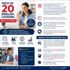20-lesson course - English Regular Program