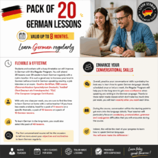20-lesson course - German Regular Program