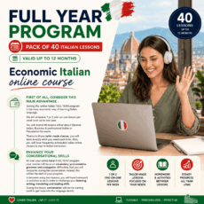 40-lesson course - Italian FULL YEAR program