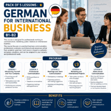 5-lesson course - German for Business (B1–B2)